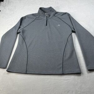 Adidas Golf Pullover - Women XL Gray Quarter Zip Jacket